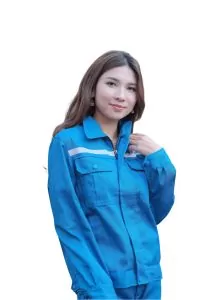 Bộ quần áo bảo hộ lao động KCT màu xanh Royal